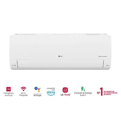 Ar-Condicionado LG Dual Inverter Voice +AI 12.000 BTU Frio 220V