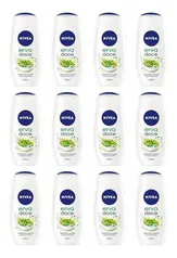 Kit Com 12 Sabonetes Liquidos Nivea Erva Doce 250ml