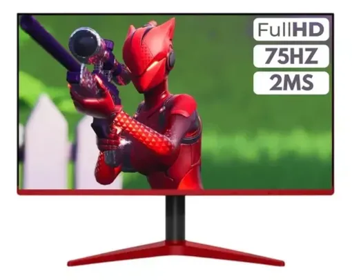 Monitor Gamer 20  1ms 75hz Hdmi Preto E Vermelho M2003g-led