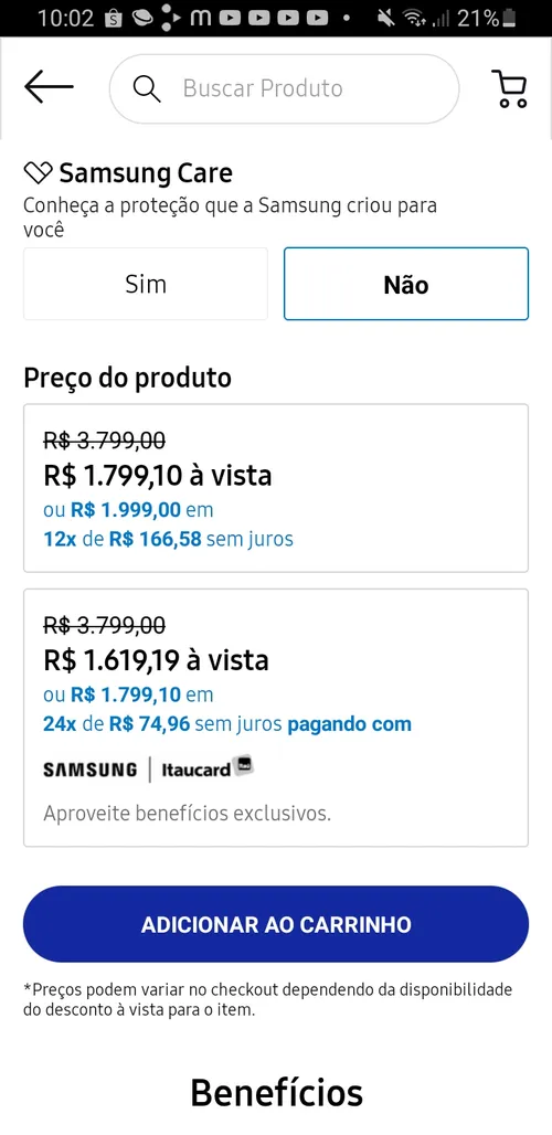 Imagem na descrição da promoção