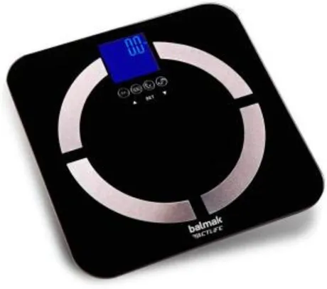 Balança digital balmak com analisador corporal slimtop180 | R$68