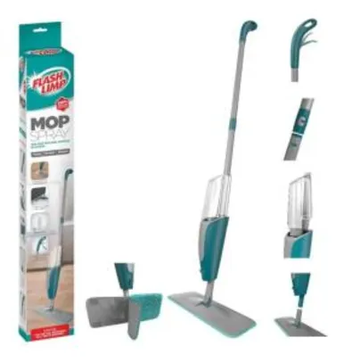 Mop Spray FlashLimp MOP7800 – Verde/Cinza | R$80