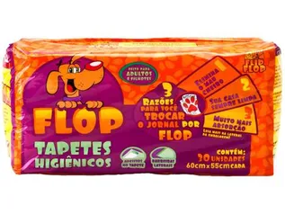 Tapete Higiênico Flip Flop 30 Unidades 