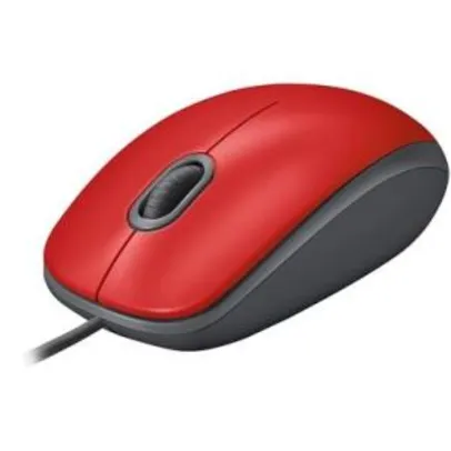 Mouse Logitech M110 com Clique Silencioso Vermelho