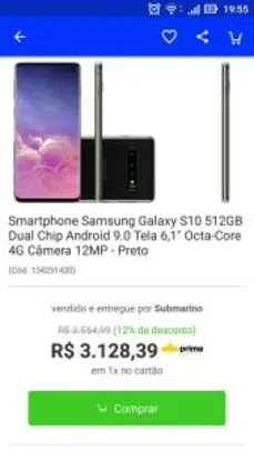 Smartphone Samsung Galaxy S10 512GB