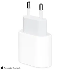 Carregador USB-C 20W - iPad Pro e iPhone Branco - Apple - MHJG3BZ/A | R$165