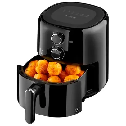 Fritadeira Elétrica Air Fryer Multilaser sem Óleo 3,5 Litros 220V Preto - CE201