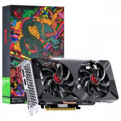 Placa de Vídeo PCyes GeForce GTX 1660 Dual, 6GB GDDR5 - R$1599