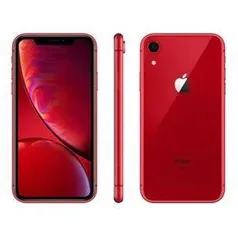 iPhone XR Apple Vermelho 64GB, Tela Retina LCD de 6,1”, iOS 12, Câmera Traseira 12MP, Resistente à Água e Reconhecimento Facial