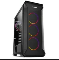 Gabinete Gamer Nox Hummer Quantum, Mid Tower, ARGB, com FAN, Vidro | R$400