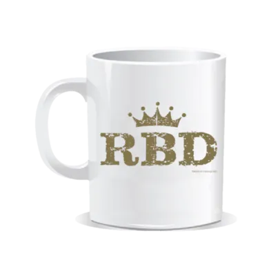 Caneca RBD - RBD GOLD LOGO - Branca