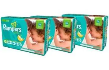 [Peixe Urbano] Até 150 Fraldas Pampers Total Confort Mega P, M, G, XG e XXG - FRETE GRATIS POR R$ 80