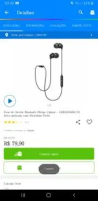 Fone bluetooth Philips Upbeats