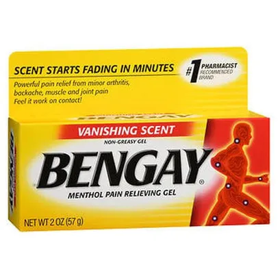 Bengay Vanishing Scent Gel 2 Oz Por Bengay