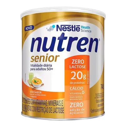 Suplemento Alimentar Nutren Senior Zero Lactose Sem Sabor 740g