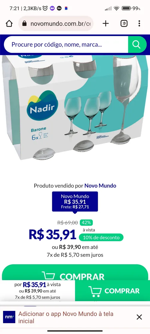 Imagem na descrição da promoção