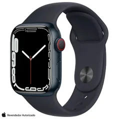 Apple Watch SE (GPS + Cellular, 44mm) Caixa de Alumínio Cinza-Espacial Pulseira Meia-Noite