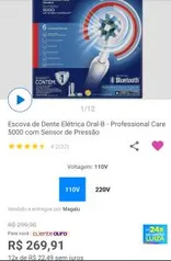 Escova Elétrica Oral B Profissional Care 5000 110v | R$240