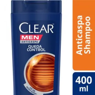 3x Shampoo Anticaspa Clear Men Queda Control 400ml | R$ 49