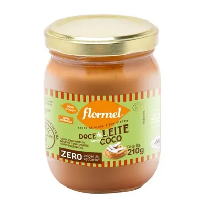 Doce de Leite com Coco Cremoso Flormel Zero Açúcar 210g