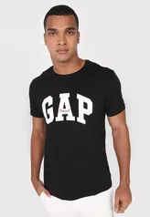 Camiseta GAP Logo Preta [P e PP]