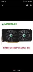 Placa de Vídeo RX 580 8GB Maxsun | R$ 590