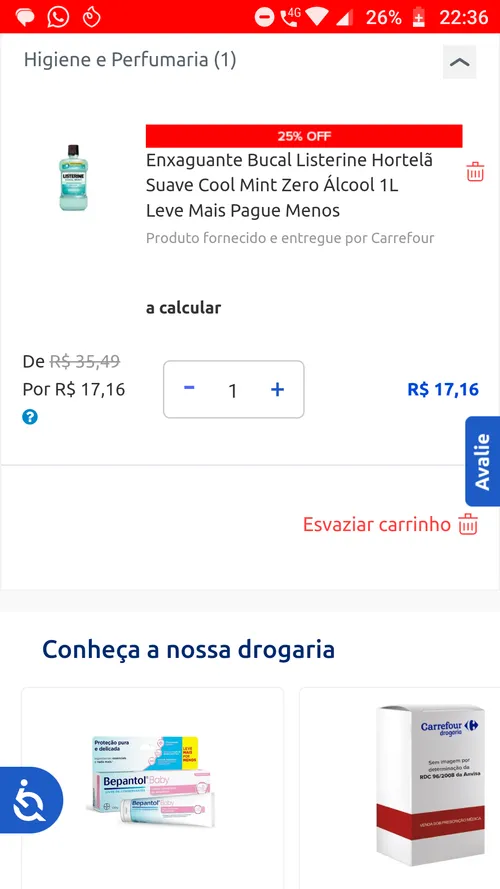 Imagem na descrição da promoção