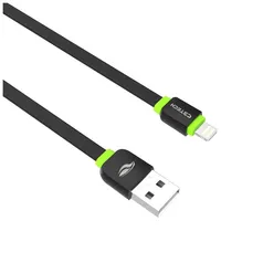 Cabo USB x Lightning para iPhone, C3Tech, 1m - Preto/Verde | R$10