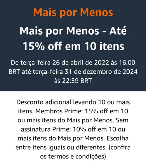 Imagem na descrição da promoção