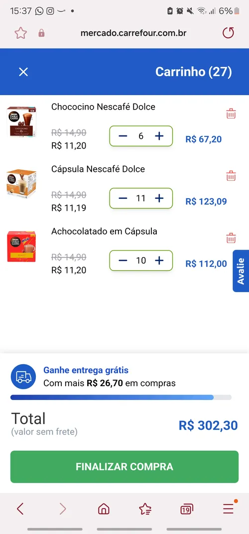 Imagem na descrição da promoção