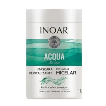 Máscara Capilar Inoar Acqua Água Micelar - 1000ml | R$18