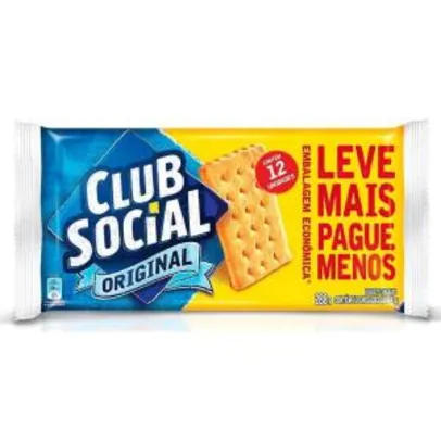 (AME 50%) Biscoito Club Social Original Multipack Com 12 Pacotes 24 G Cada R$7