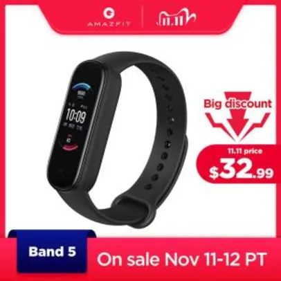 [11/11] Smartband Huami Amazfit Band 5 | R$197