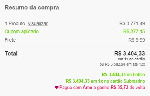 Imagem na descrição da promoção