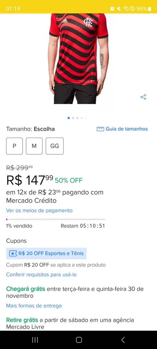 Imagem na descrição da promoção