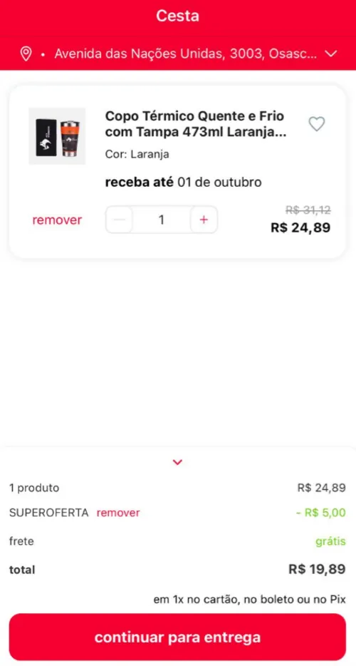 Imagem na descrição da promoção