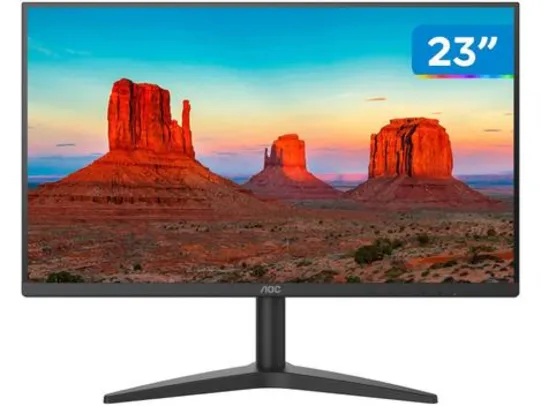 Monitor AOC Série B1 24B1XHM 23,8” LED Widescreen FullHD HDMI VGA | R$760