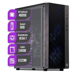 PC GAMER MANCER AMD RYZEN 5 4600G, 8GB DDR4, SSD 240GB