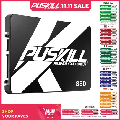 [ Google play + 400 moedas /tx inclusa ] PUSKILL SATA3 SSD 480 gb 