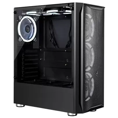 Gabinete Gamer Rise Mode Z03, Lateral em Vidro Fumê, Preto - RM-Z03-03-FB 