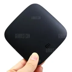 ( Official International Version ) Original Xiaomi Mi TV Box - BLACK US PLUG R$217