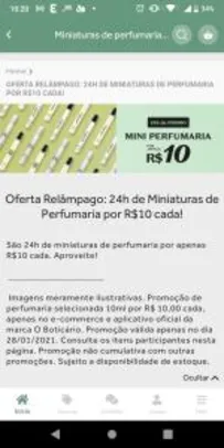 Perfume 10ml Malbec, Egeo e Quasar | R$10