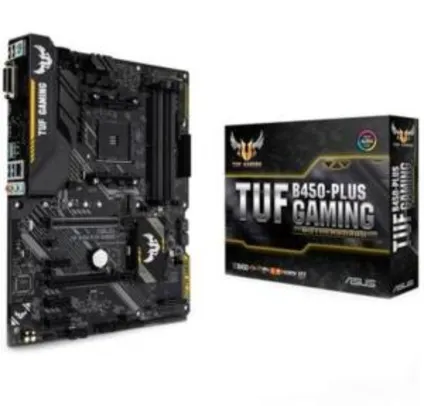 Placa-Mãe Asus TUF B450-Plus Gaming, AMD AM4, ATX, DDR4 | R$ 772