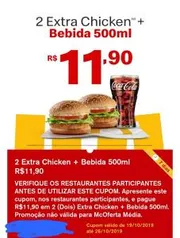 2 extra Chicken + Bebida de 500ml.