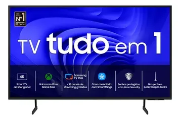 Samsung Smart TV 50" UHD 4K 50DU7700 2024 Processador Crystal 4K Gaming Hub Som em Movimento Virtual AI Energy Mode Controle SolarCell 