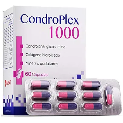 Suplemento Avert Condroplex 1000 para Cães e Gatos - 60 cápsulas - 60 Comprimidos