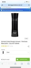 Armani Code Giorgio Armani - Perfume Masculino - Eau de Toilette 75ml