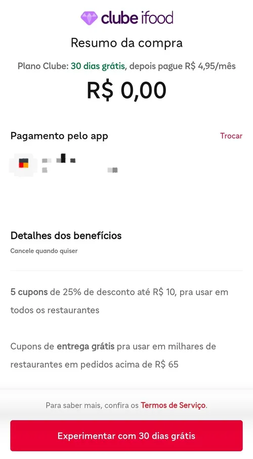 Imagem na descrição da promoção