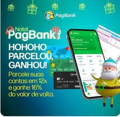 Fim de ano com até 16% de cashback no PagBank