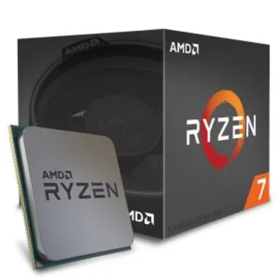 Processador AMD Ryzen 7 1700 c/ Wraith Spire, Octa Core, Cache 20MB, 3.0GHz - R$1.299,99